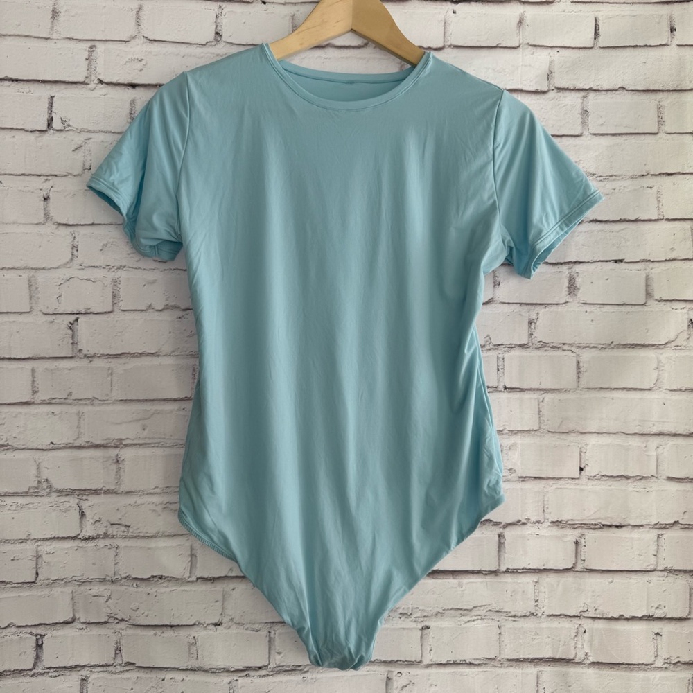 Auden Luxury Blue Short‎ Sleeve Bodysuit